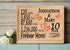 10th Anniversary Gift - Personalized Wood Plaque for Husband, Wife or Couple - 10 Year