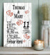 11th Anniversary Gift - Personalized Wood Plaque for Husband, Wife or Couple - 11 Year