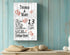13th Anniversary Gift - Personalized Wood Plaque for Husband, Wife or Couple - 13 Year