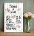 15th Anniversary Gift - Personalized Wood Plaque for Husband, Wife or Couple - 15 Year