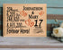 17th Anniversary Gift - Personalized Wood Plaque for Husband, Wife or Couple - 17 Year