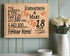 18th Anniversary Gift - Personalized Wood Plaque for Husband, Wife or Couple - 18 Year
