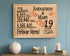19th Anniversary Gift - Personalized Wood Plaque for Husband, Wife or Couple - 19 Year