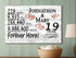 19th Anniversary Gift - Personalized Wood Sign for Husband, Wife or Couple - 19 Year