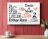 2nd Anniversary Gift - Personalized Wood Sign for Husband, Wife or Couple - 2 Year