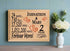 2nd Anniversary Gift - Personalized Wood Plaque for Husband, Wife or Couple - 2 Year