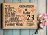 23rd Anniversary Gift - Personalized Wood Plaque for Husband, Wife or Couple - 23 Year