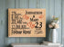 23rd Anniversary Gift - Personalized Wood Plaque for Husband, Wife or Couple - 23 Year