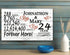 24th Anniversary Gift - Personalized Wood Sign for Couples