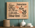 26th Anniversary Gift - Personalized Wood Plaque for Husband, Wife or Couple - 26 Year
