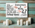 27th Anniversary Gift - Personalized Wood Sign for Couples