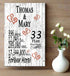 33rd Anniversary Gift - Personalized Wood Plaque for Husband, Wife or Couple - 33 Year