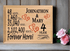 4th Anniversary Gift - Personalized Wood Plaque for Husband, Wife or Couple - 4 Year