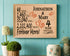 4th Anniversary Gift - Personalized Wood Plaque for Husband, Wife or Couple - 4 Year