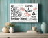 4th Anniversary Gift - Personalized Wood Sign for Husband, Wife or Couple - 4 Year