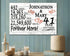 41st Anniversary Gift - Personalized Wood Sign for Couples