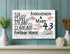 43rd Anniversary Gift - Personalized Wood Sign for Couples
