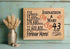 43rd Anniversary Gift - Personalized Wood Plaque for Husband, Wife or Couple - 43 Year