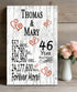 46th Anniversary Gift - Personalized Wood Plaque for Husband, Wife or Couple - 46 Year