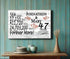 47th Anniversary Gift - Personalized Wood Sign for Couples
