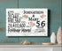 56th Anniversary Gift - Personalized Wood Sign for Couples