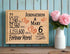 6th Anniversary Gift - Personalized Wood Plaque for Husband, Wife or Couple - 6 Year