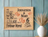 6th Anniversary Gift - Personalized Wood Plaque for Husband, Wife or Couple - 6 Year