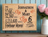 6th Anniversary Gift - Personalized Wood Plaque for Husband, Wife or Couple - 6 Year