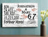 67th Anniversary Gift - Personalized Wood Sign for Couples