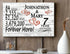 7th Anniversary Gift - Personalized Wood Sign for Husband, Wife or Couple - 7 Year