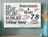 78th Anniversary Gift - Personalized Wood Sign for Couples