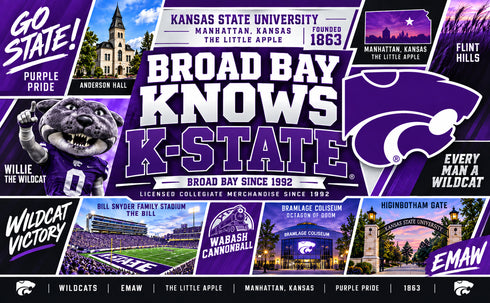 Personalized Kansas State Family Name Sign