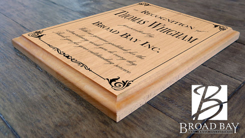 Personalized Professional Recognition Award Plaque Custom Appreciation Gift Sign For Employee, Coworker, Boss - Solid Wood