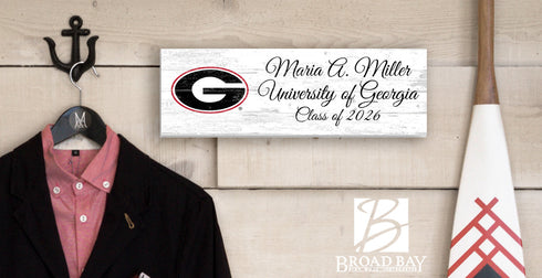 University of Georgia Class Year Plaque With Name – Personalized for Student, Alumni or Graduation Gift