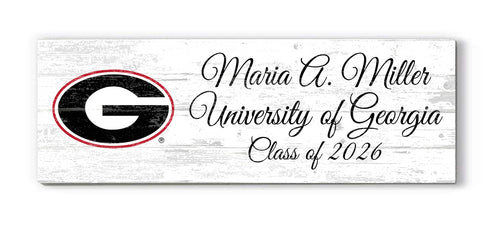 University of Georgia Class Year Plaque With Name – Personalized for Student, Alumni or Graduation Gift