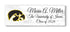 University of Iowa Class Year Plaque With Name – Personalized for Student, Alumni or Graduation Gift