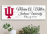 Indiana University Class Year Plaque With Name – Personalized for Student, Alumni or Graduation Gift