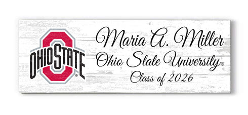 Ohio State University Class Year Plaque With Name – Personalized for Student, Alumni or Graduation Gift