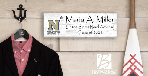 United States Naval Academy Class Year Plaque With Name – Personalized for Midshipman or Alumni Gift
