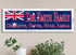 Australian Flag Family Name Sign – Personalized Australia Heritage Wood Plaque