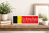 Belgium Flag Sign - Personalized Family Name - Custom Wood Belgian Heritage Gift