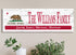 California Flag Sign - Personalized Family Name & Established Date - Custom Wood