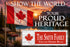 Canadian Flag Sign - Personalized Family Name - Custom Wood Canadian Heritage Gift
