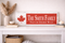 Canadian Flag Sign - Personalized Family Name - Custom Wood Canadian Heritage Gift
