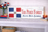 Dominican Flag Sign - Personalized Family Name - Custom Wood Dominican Heritage Gift