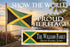 Jamaican Flag Family Name Sign – Personalized Jamaica Heritage Plaque with Custom Names