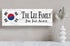 Korean Flag Sign - Personalized Family Name - Custom Wood Korean Heritage Gift