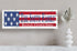 American Flag Sign - Personalized Family Name - Custom Wood Patriotic Gift