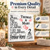 Personalized Anniversary Gift Plaque by Year With Names
