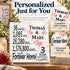 Personalized Anniversary Gift Plaque by Year With Names